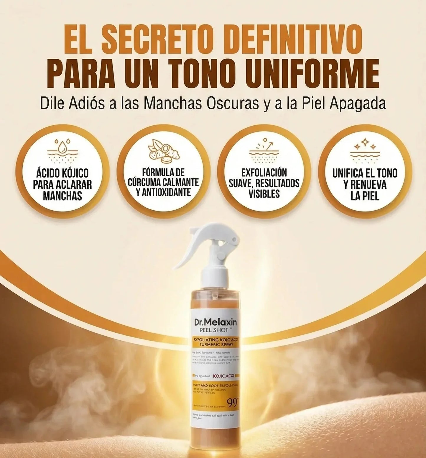 Spray Exfoliante Coreano Piel de Seda – Renovación Profunda + Envío Gratis 🎁