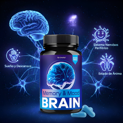 BRAIN SUPLEMENTO PARA LA MEMORIA – Enfoque mental, claridad diaria y apoyo cognitivo para tu rutina