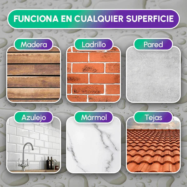 (2X1) Sellador Impermeabilizante Transparente con Durabilidad de 10 años