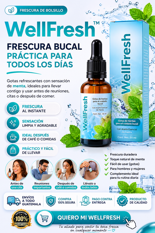 WellFresh — OFERTA POR TIEMPO LIMITADO Frescura para hablar sin pensarlo+ ENVIO GRATIS