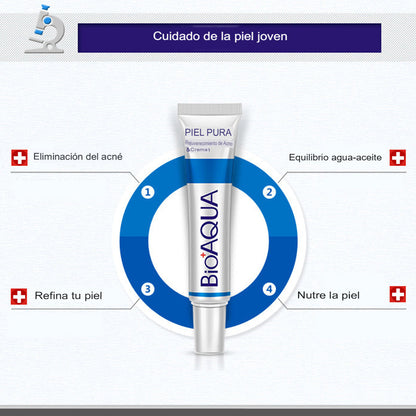(2x1) Crema Anti Acné "Bioaqua" Lleva 2 Cremas