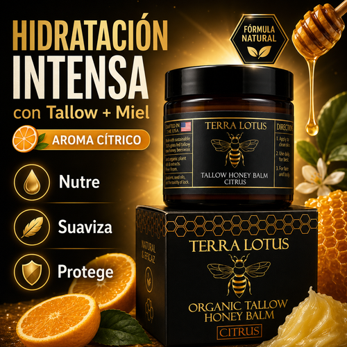 Tallow Honey Glow™  Bálsamo nutritivo de sebo, miel y cítricos